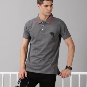 Summer Shot || Grey Polo || 100% Cotton T-Shirt