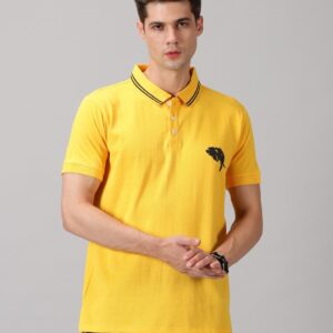 Summer Shot || Yellow Polo || 100% Cotton T-Shirt