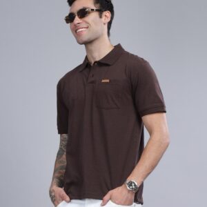 Zip S || Brown || 100% Cotton T-Shirt