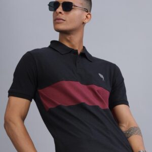 S6 || Black n Maroon || 100% Cotton T-Shirt