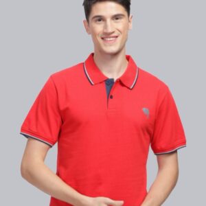 Pr24 || Red Polo || 100% Cotton T-Shirt