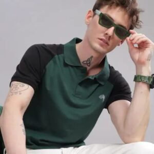 Pr30 || GREEN & BLACK || 100% Cotton T-Shirt