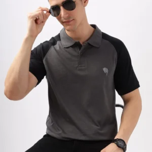 Pr31 || Black & Grey || 100% Cotton T-Shirt