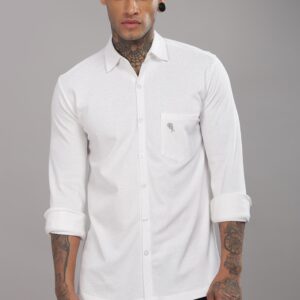 PR3 Shirts 01 A – WHITE || Full Sleeve Shirt