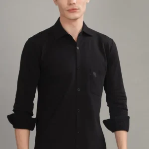 PR3 Shirts 01 – Solid Black || Full Sleeve Shirt