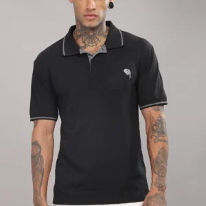 PR33 || COAL BLACK || 100% Cotton T-Shirt