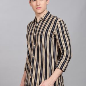 PR3 Shirts 006 – Yellow  Stripes || Full Sleeve Shirt