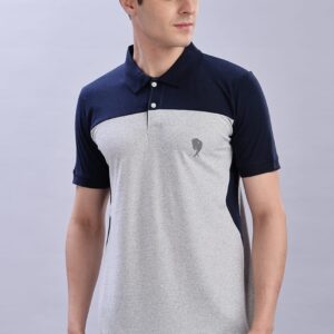 PR3 SS 001 || Navy Melange || 100% Cotton T-Shirt