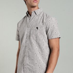 LS 002 || Grey Print|| Half Sleeve Shirt