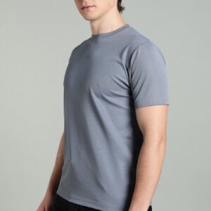 RHSOO2 || Grey|| Round Neck Half Sleeve-CS